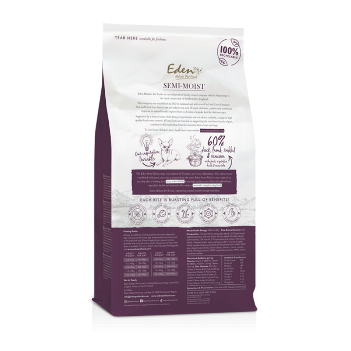 Eden Holistic Dog Food - Country Feast (Semi Moist)