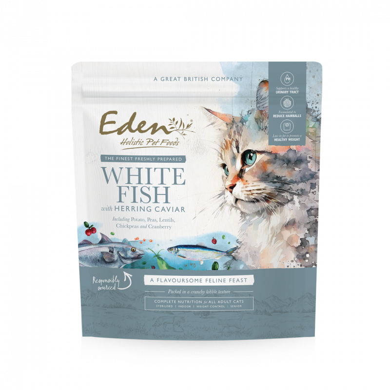 Eden Holistic Cat Food - White Fish & Herring Caviar